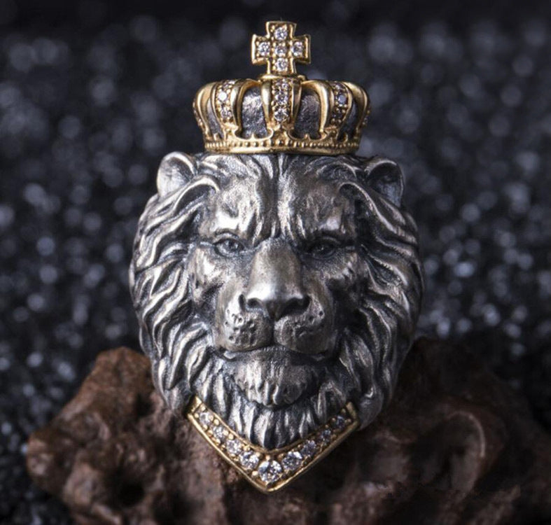 Bague lion vintage