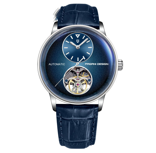 Montre homme tourbillon haut de gamme, mécanique automatique, lumineuse.