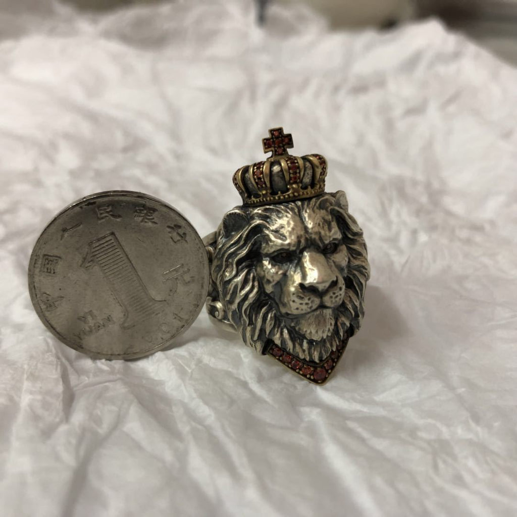 Bague lion vintage