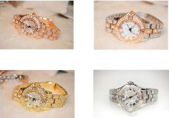 New Women's Rhinestone Watches Lady Dress Women's Diamond Watch Luxury Brand Bracelet Wristwatch Ladies Quartz Crystal Clocks 