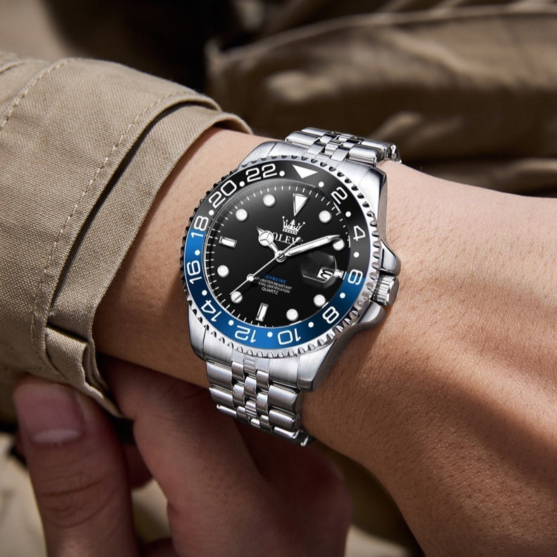 Montre fantôme tendance, étanche, lumineuse, quartz, taille bague