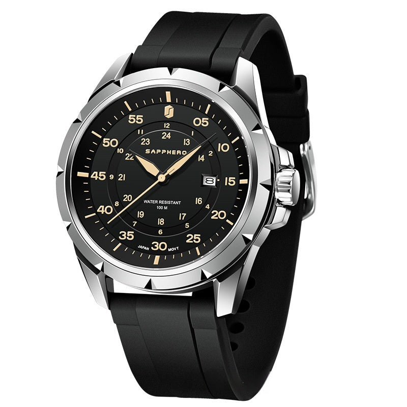 Montre étudiante pour jeunes, quartz, pour examens, homme, silicone, étanche, cadeau 520 pour petit ami.