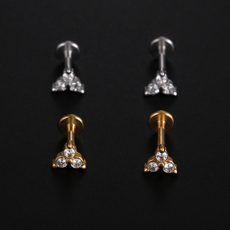 Accessoires de piercing pour le corps humain, clous d’oreilles