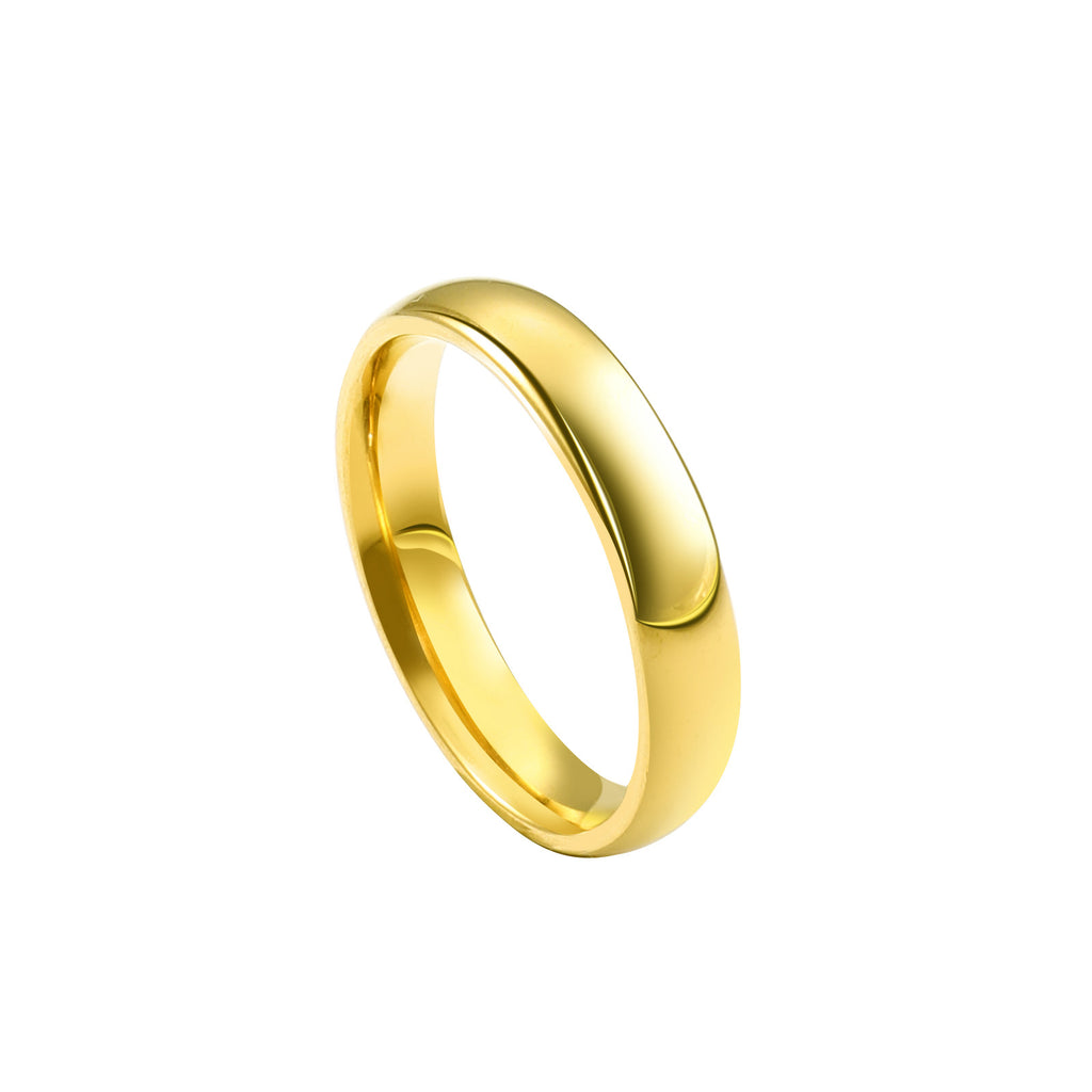 Bague tendance de niche en acier titane avec zircon micro-serti pour femme