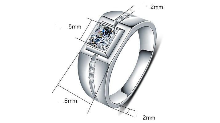 Bague pour homme en argent sterling