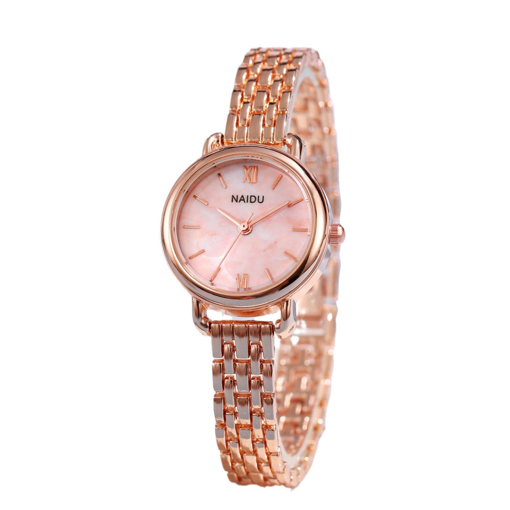 Montre rare pour femme à bracelet en acier, étanche