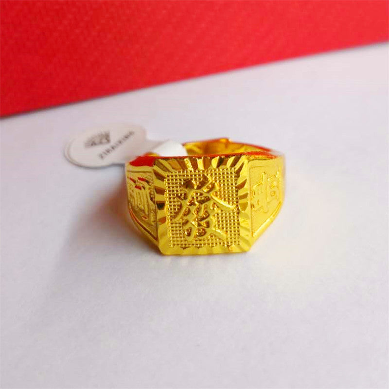 Bague carrée pour homme