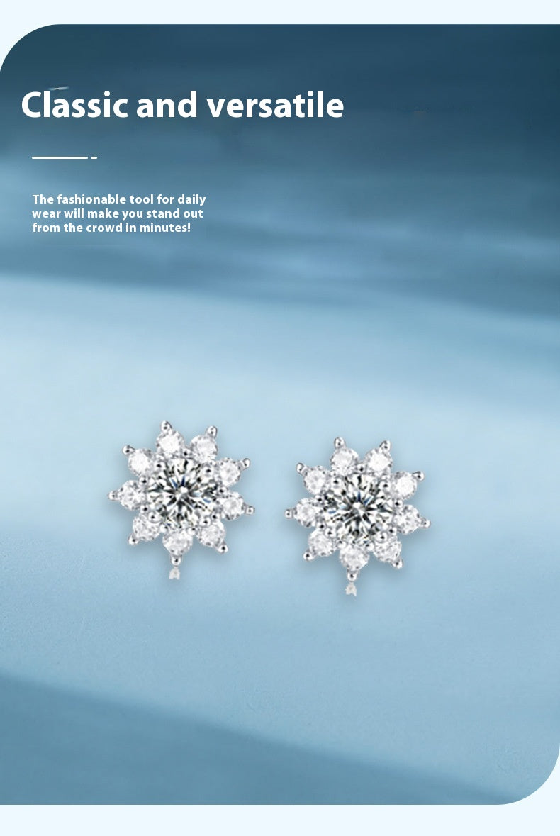 Ornement porte-bague en argent 925 – Parure de collier « Déesse » de la collection Première Neige