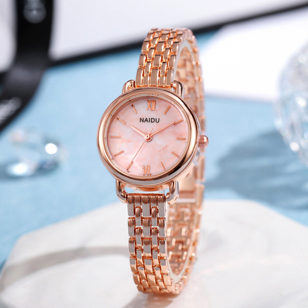 Montre rare pour femme à bracelet en acier, étanche
