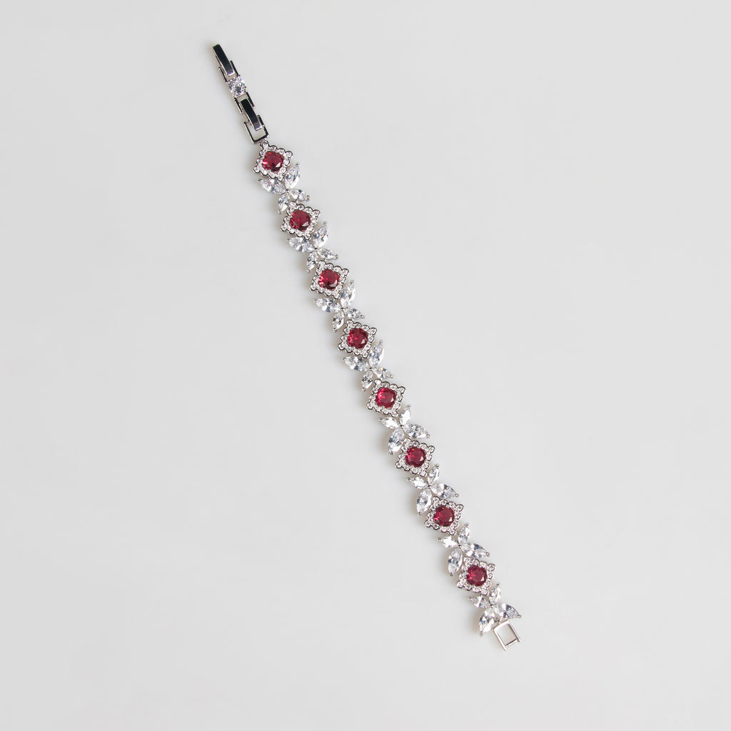 Parure de mariée trois pièces (collier, boucles d’oreilles et bracelet) en zircon, style européen et américain, pour robe de mariage