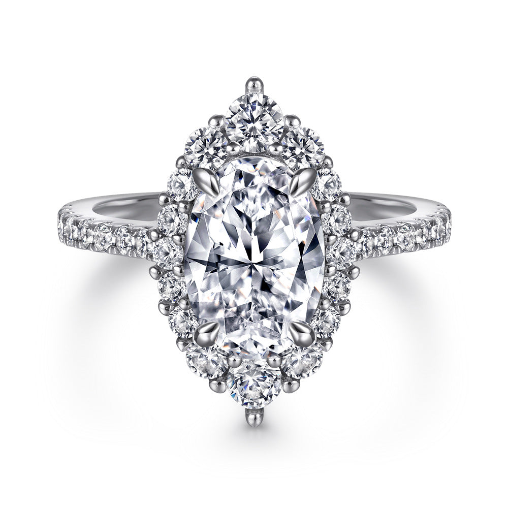 Collier pendentif à pierre ovale et boucles d’oreilles clous pour femme