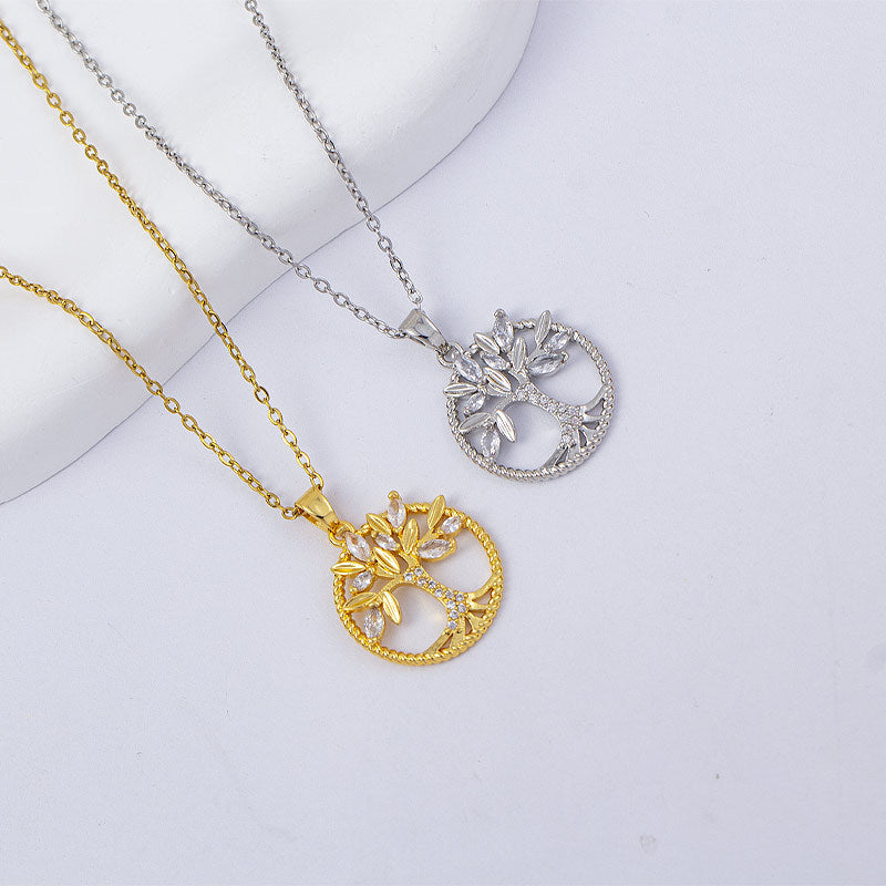 Collier ras-du-cou porte-bonheur en acier titane haut de gamme