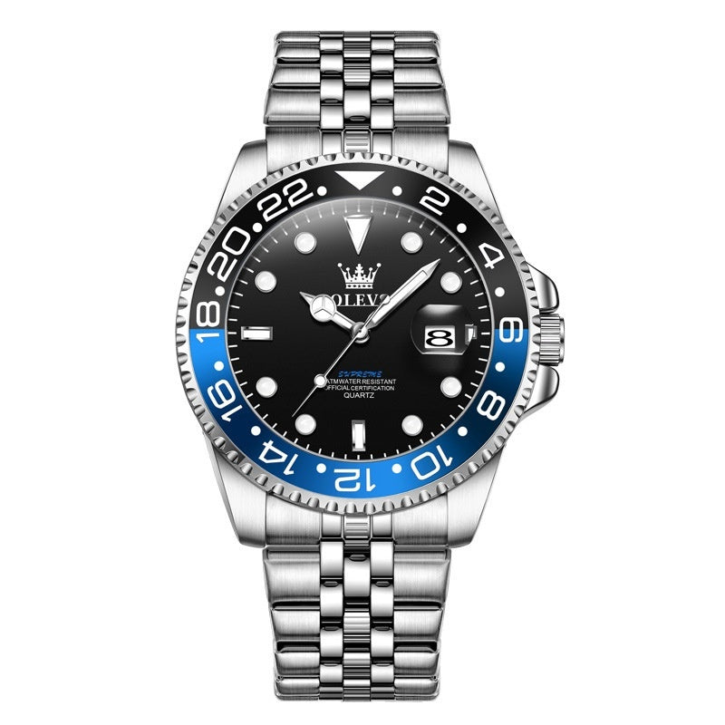 Montre fantôme tendance, étanche, lumineuse, quartz, taille bague