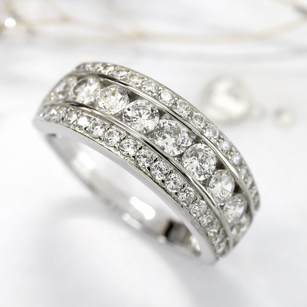 Bague étoilée de luxe européenne et américaine