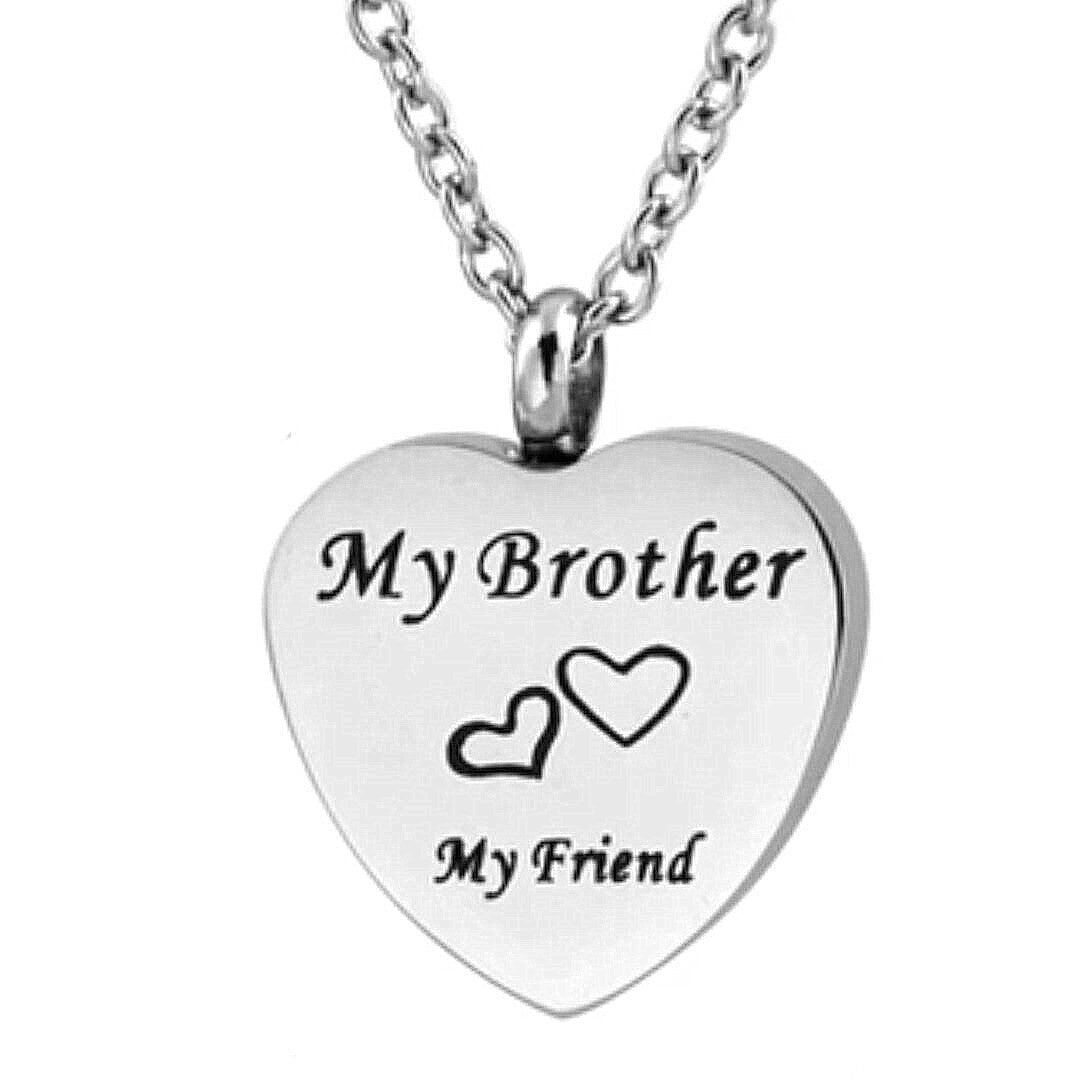 Heart-shaped Perfume Bottle Necklace Minimalist Heart-shaped Urn With Engraved Pendant