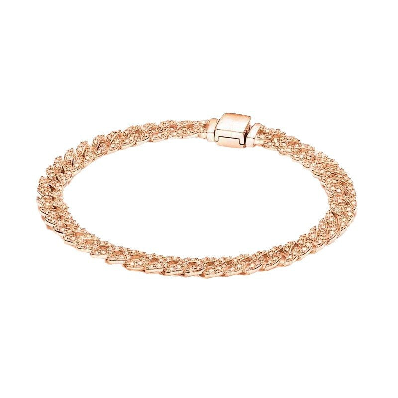 Bracelet classique à chaîne serpent, élégant et polyvalent