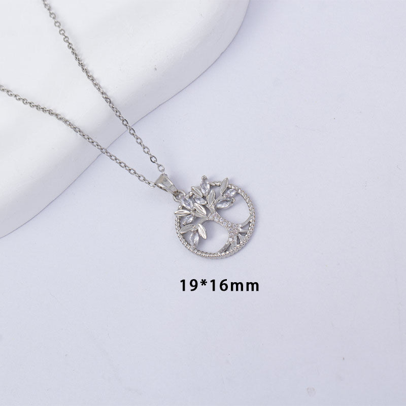 Collier ras-du-cou porte-bonheur en acier titane haut de gamme